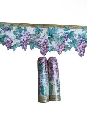 Sunworthy Vintage Wallpaper Border Grapevine Fruit Style 20 yards 2 Rolls NEW